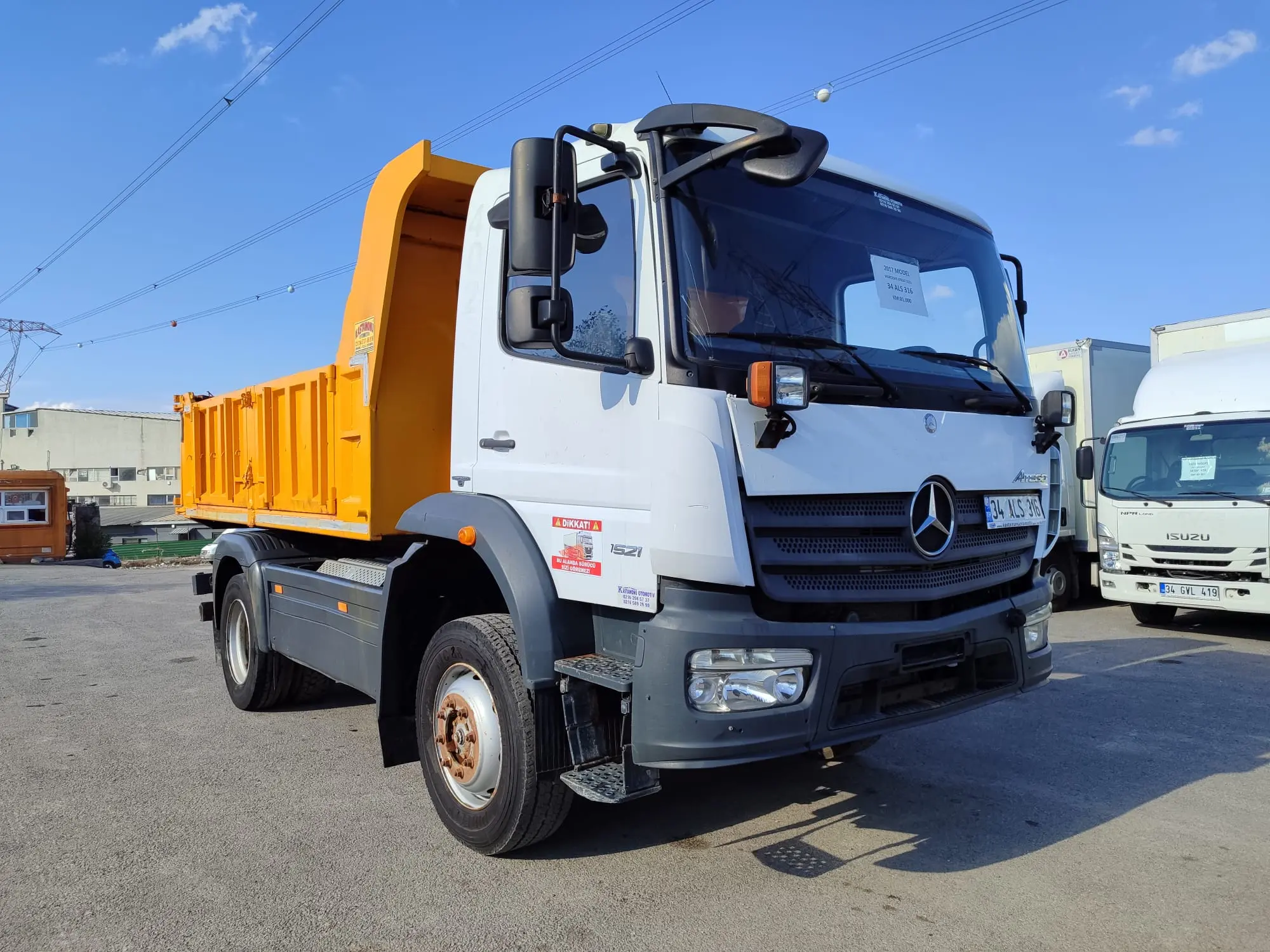 TAM FATURA - TAMAMINA KREDİ / 4x4 KAMYON / DAMPERLİ / ATEGO 1521